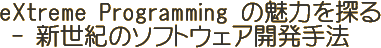 eXtreme Programmingの魅力を探る　新世紀のソフトウェア開発手法